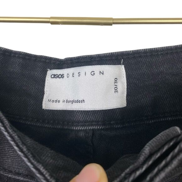ASOS DESIGN Black Women Jeans Size 30/30‎  Hourglass Shape WP334 - Picture 3 of 6